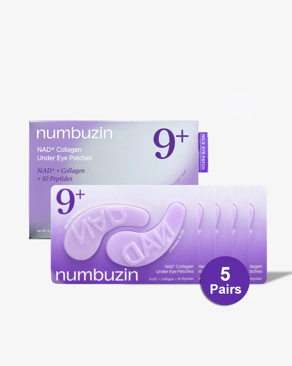 Numbuzin No.9 NAD+ Collagen Under Eye Patches - 5 Pairs