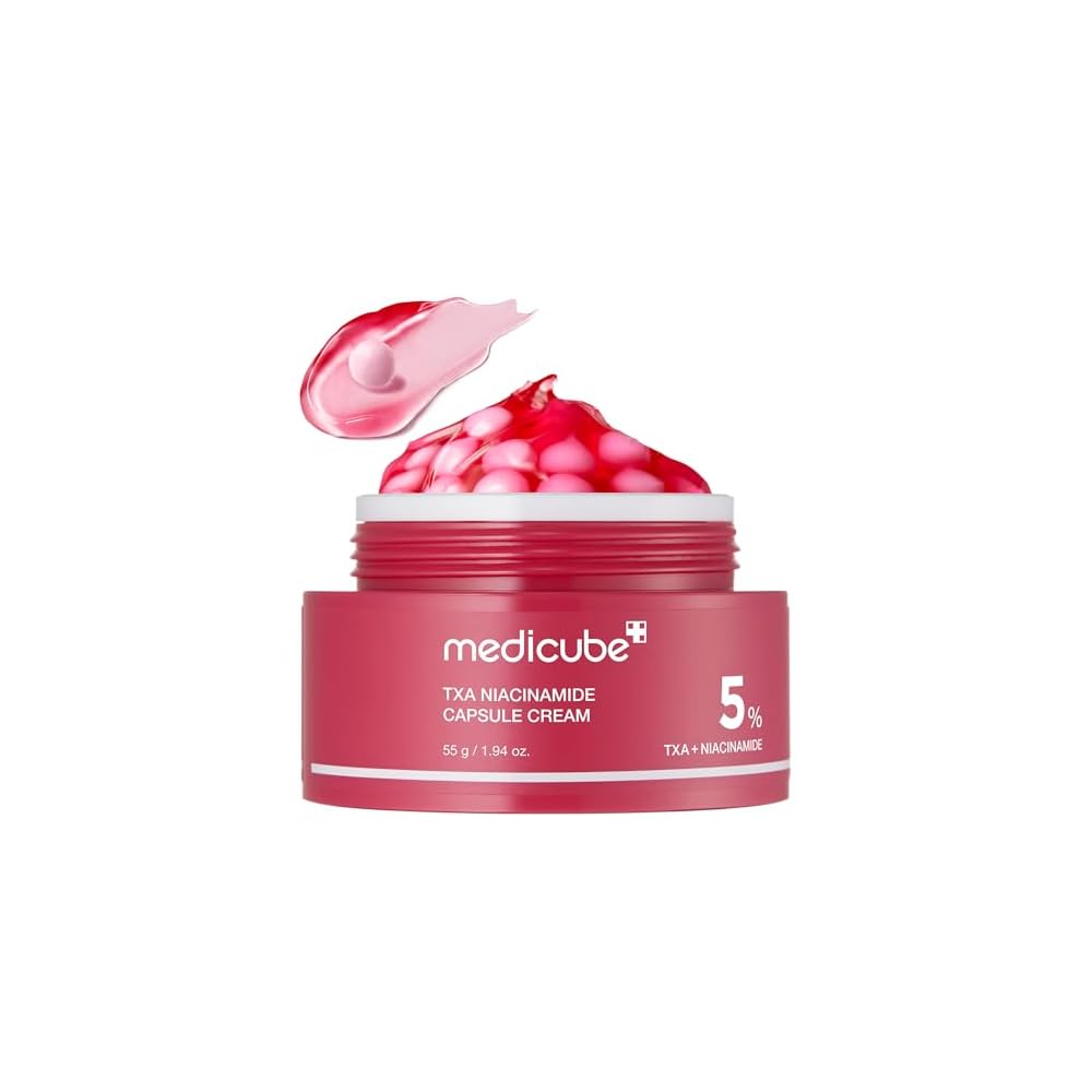 Medicube TXA+Niacinamide Capsule Cream Dual Radiance Moisturizer, Ideal for Use After Spot Care For Uneven Skin Tone, Texture & Hydration 99% Pure Tranexamic Acid Korean Skincare 1.94oz