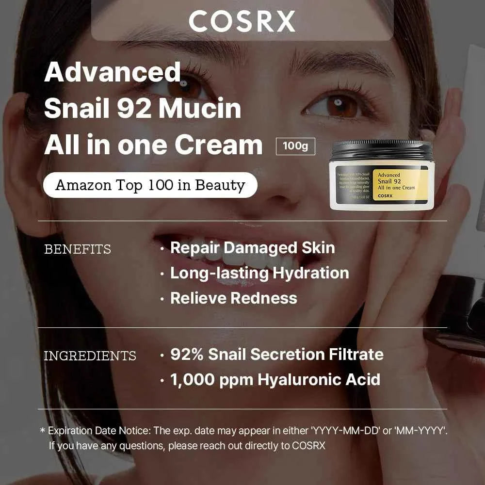 COSRX Advanced Snail 92 All in-1 Cream - 100g