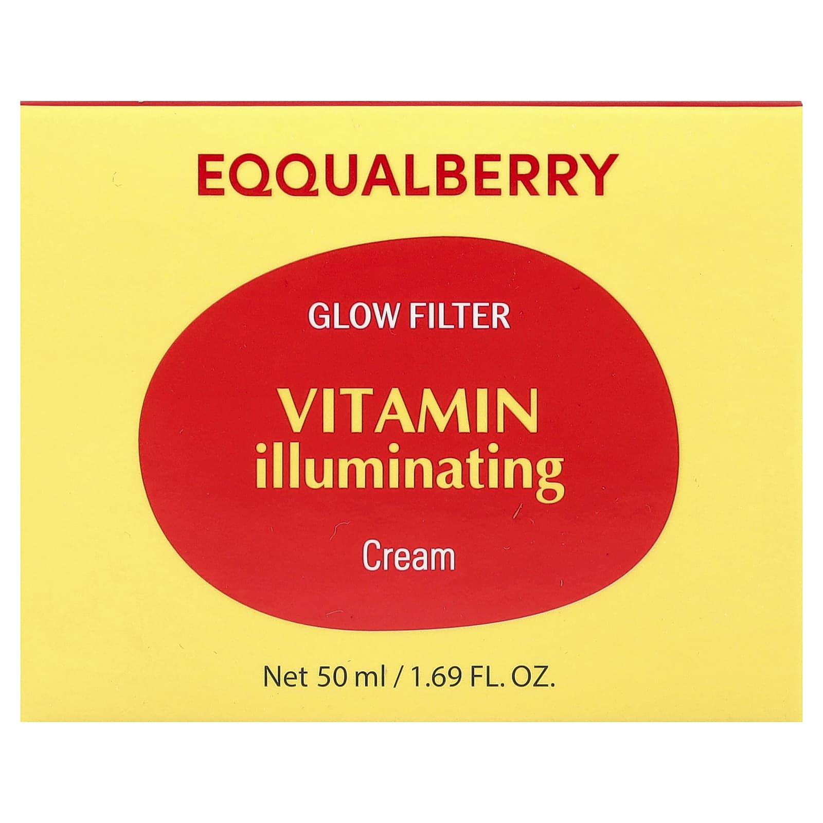 EQQUALBERRY Glow Filter, Vitamin Illuminating Cream, 1.69 fl