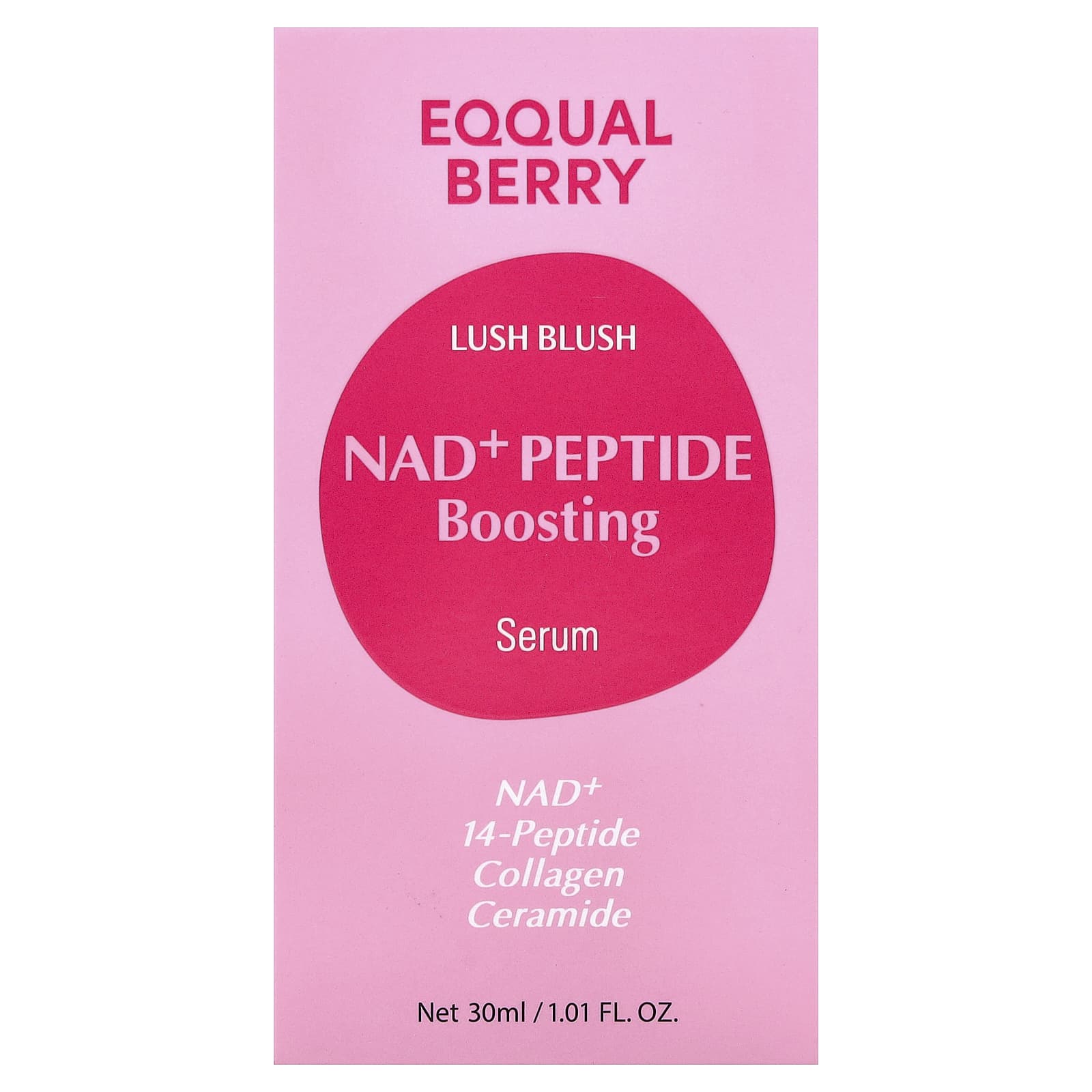 EQQUALBERRY Lush Blush NAD+ Peptide Boosting Serum
