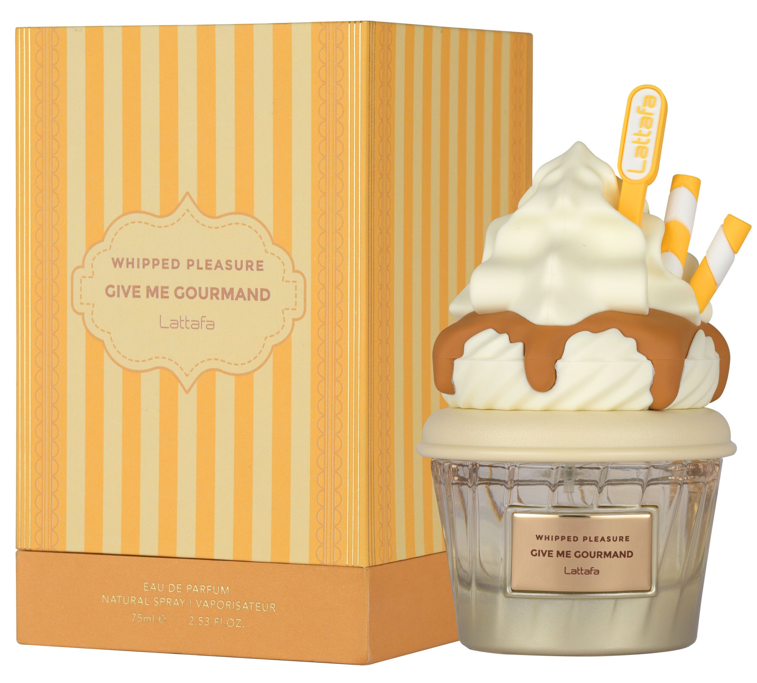 Whipped Pleasure Eau de Parfum, Give Me Gourmand Collection, Spray Form, 75ml, Whipped Cream, Caramel & Vanilla Scent, Long-lasting