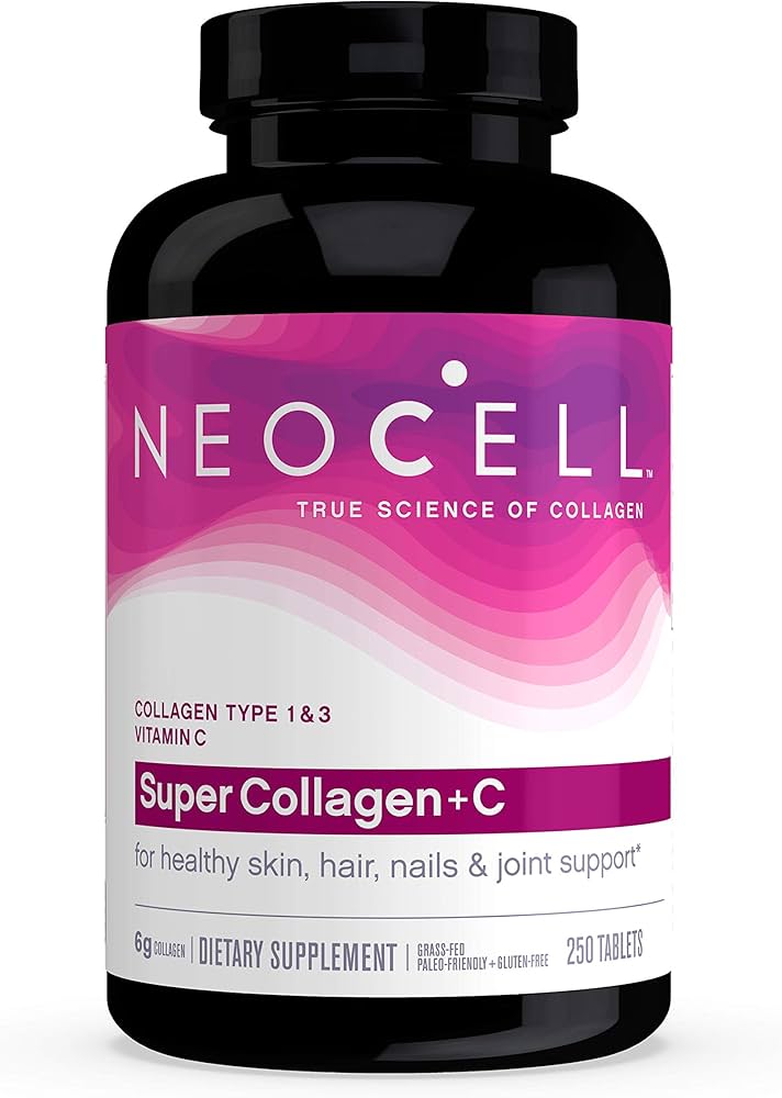 Neocell Super Collagen + C - 250 Tablets - Supports Healthy Skin, Hair, Nails, and Joints - Aids Collagen Production