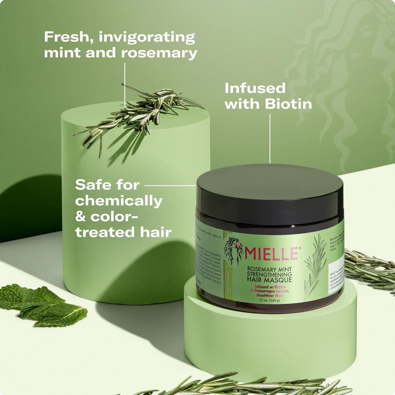 Mielle Organics Mielle Rosemary Mint Strengthening Hair Masque 340 Grams