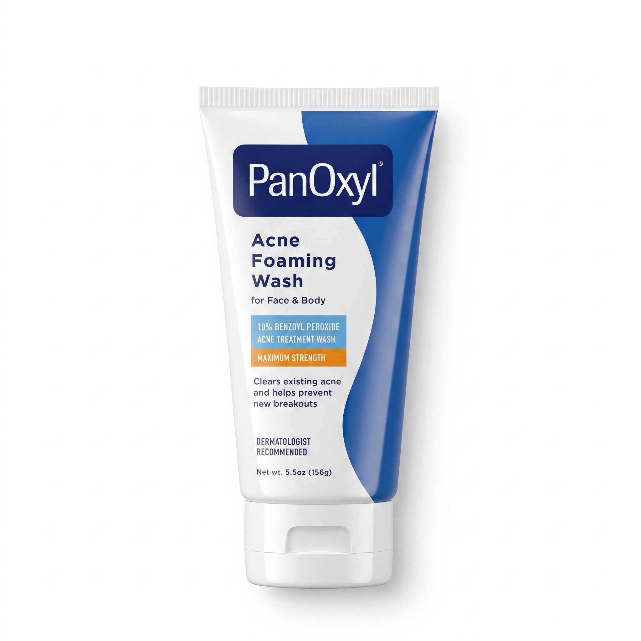 PanOxyl 10% Benzoyl Peroxide Acne Foaming Face & Body Wash 156g