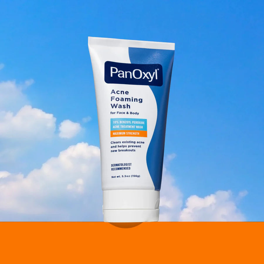 PanOxyl 10% Benzoyl Peroxide Acne Foaming Face & Body Wash 156g