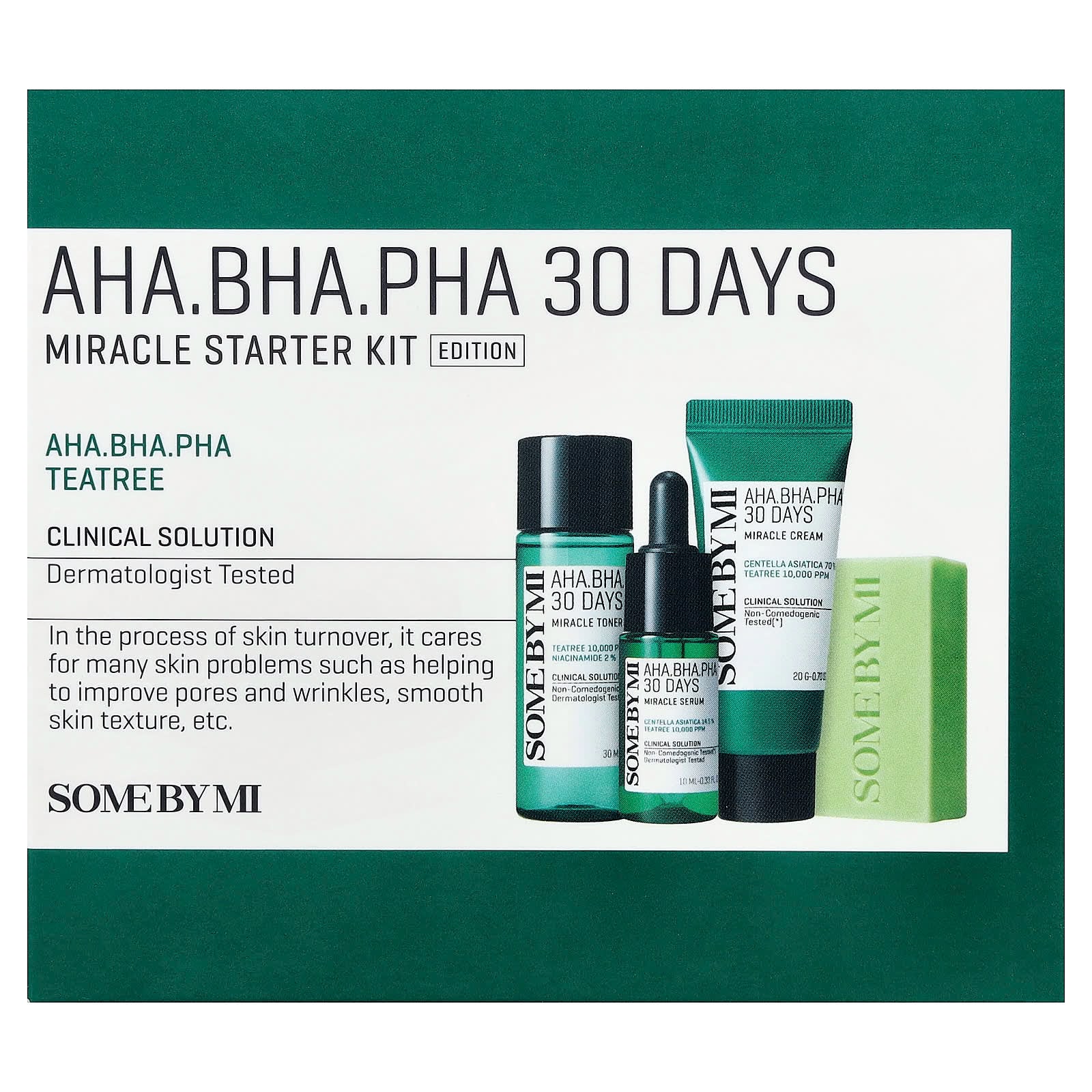 SOME BY MI AHA.BHA.PHA 30 Days Miracle Starter Kit Edition, 4 Piece Kit