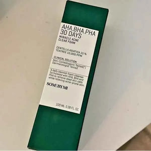 SOME BY MI AHA BHA PHA 30 Days Miracle Acne Clear Foam 100ml + 100ml - K-Beauty