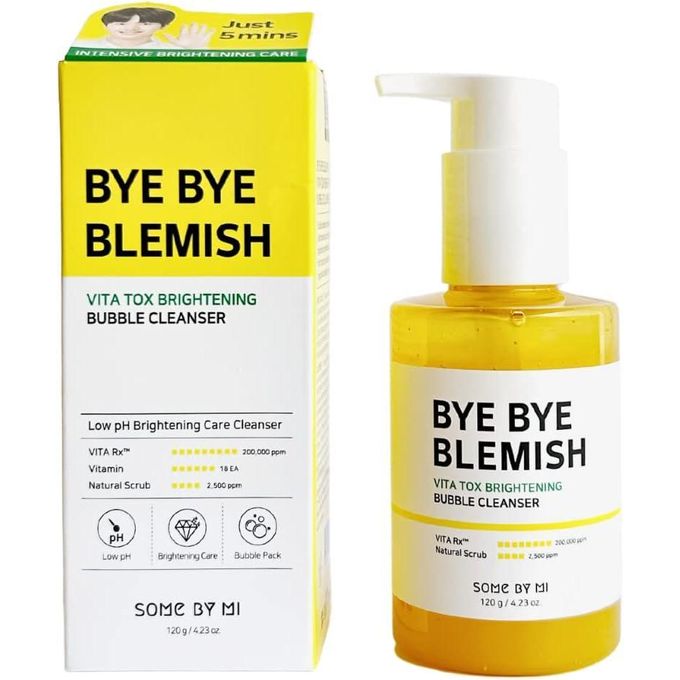 SOME BY MI] BYE BYE BLEMISH VITA TOX BRIGHTENING BUBBLE CLEANSER 120g