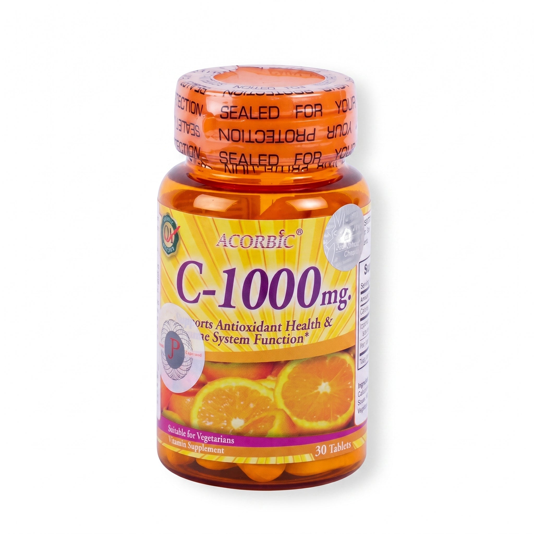 Acorbic C-1000mg Vitamin C Supplement – 30 Capsules