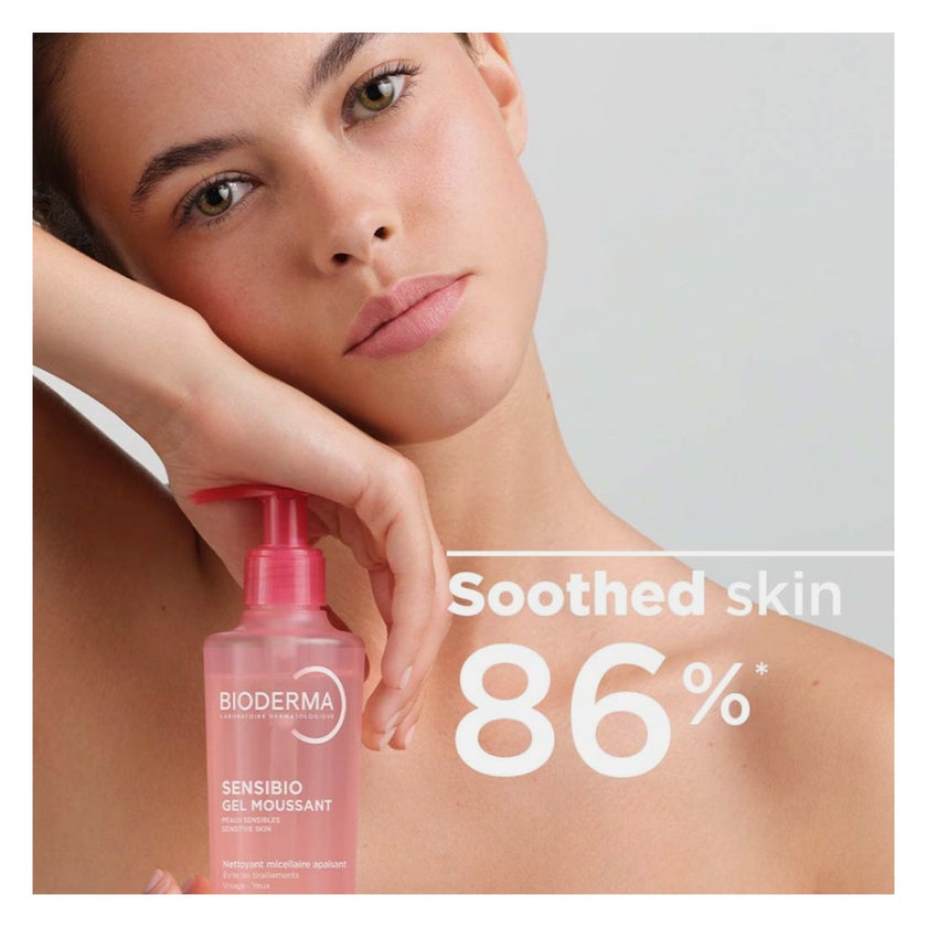 Bioderma Sensibio Soothing Micellar Cleansing Foaming Gel For Sensitive Skin, 200 ml