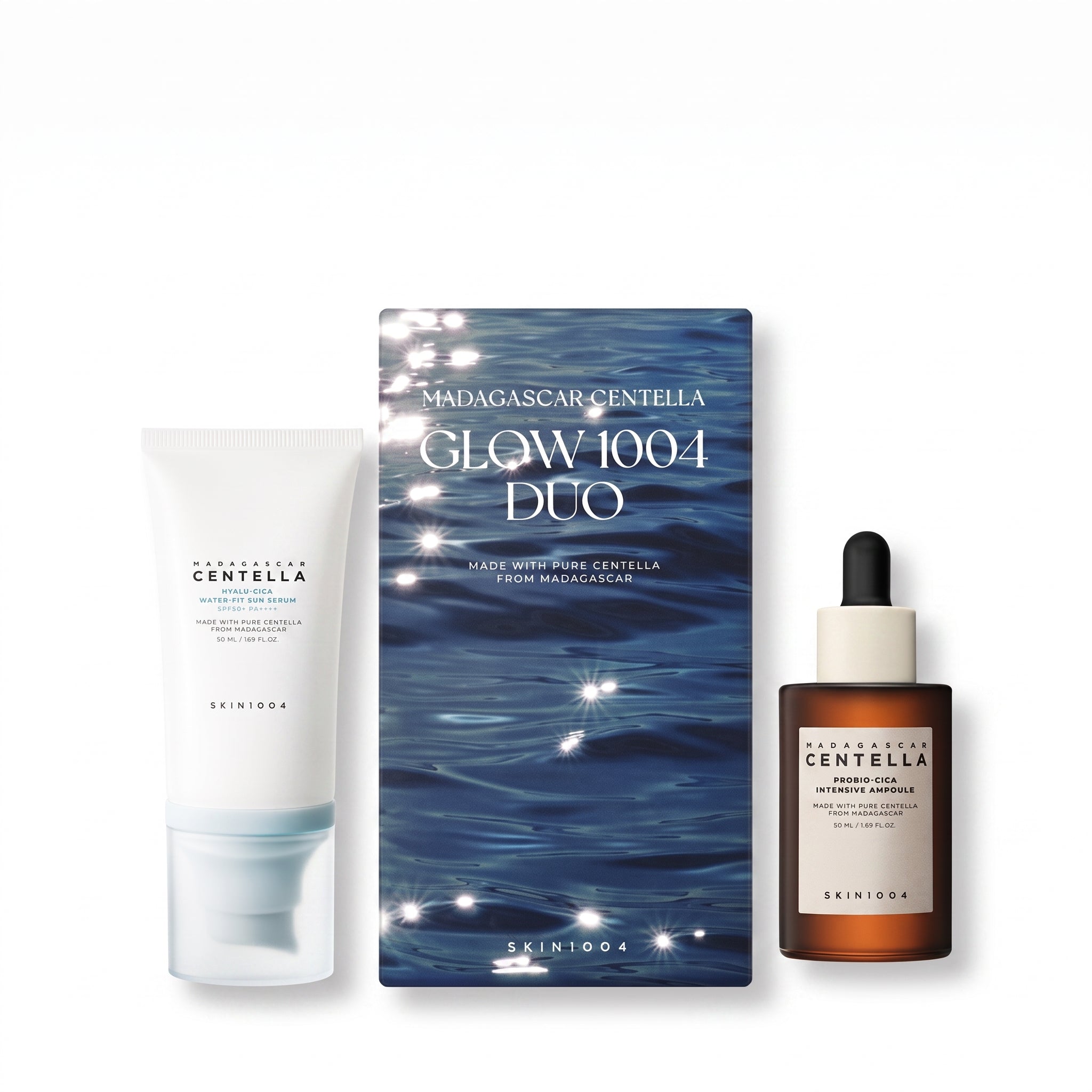 SKIN1004 Centella Glow 1004 Duo Pack | Calming & Hydrating Skincare Set with Centella Asiatica Extract