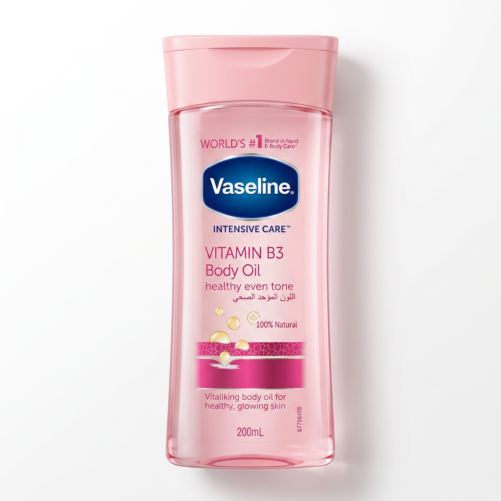 Vaseline Intensive Care Vitamin B3 Rose Gel Moisturizing Body Oil 200ml