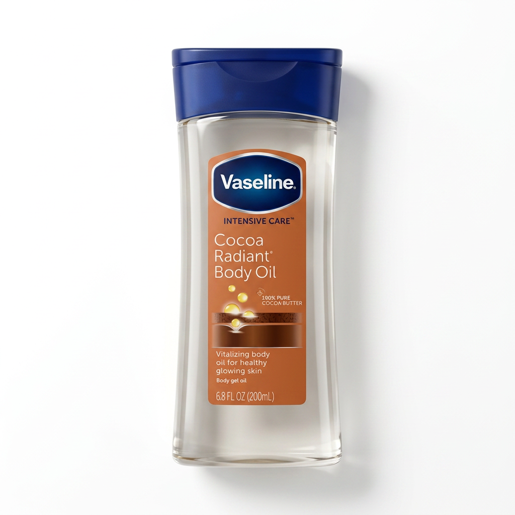 Vaseline Intensive Care Cocoa Radiant Body Gel Oil with Cocoa Butter 200ml