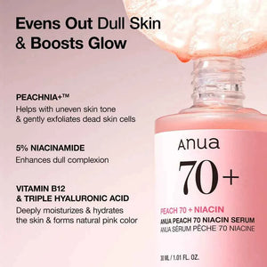ANUA Peach 70% Niacinamide Serum | 30ml